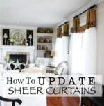 How To Update Sheer Curtains An Easy Diy Stonegable,One Bedroom Apartments In Northern Va