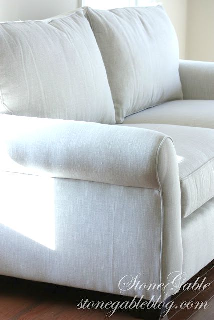 the evolution of a living room-neutral sofa-stonegableblog.com