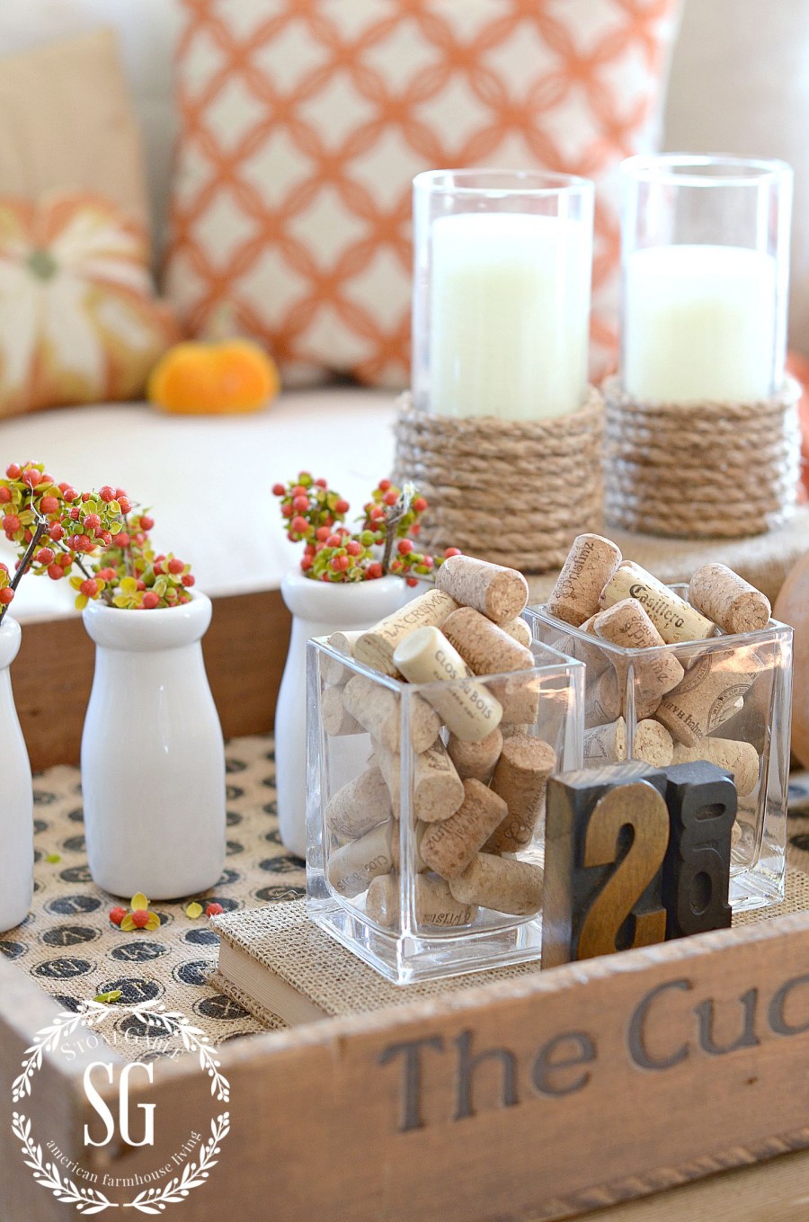5 TIPS FOR CREATING A FABULOUS FALL VIGNETTE-Easy to pull together and will become the star of your fall decor!- stonegableblog.com