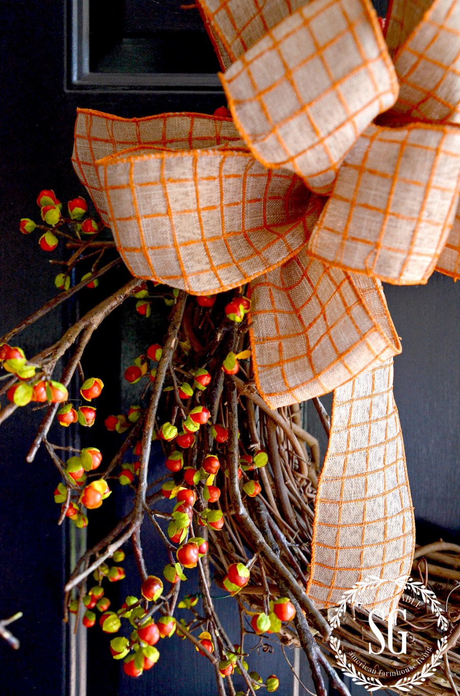 BITTERSWEET WREATH DIY- A very easy-to-make fall wreath-stonegableblog.com