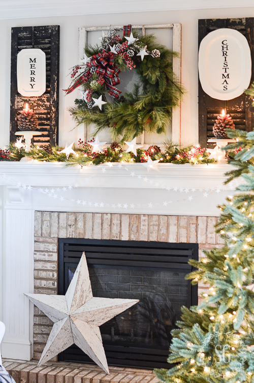 STARRY CHRISTMAS MANTLE- Putting a little sparkle in Christmas!