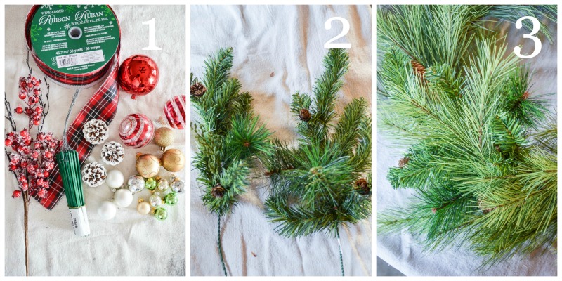 REPURPOSING A CHRISTMAS WREATH- Easy way to make an old wreath new and beautiful again!