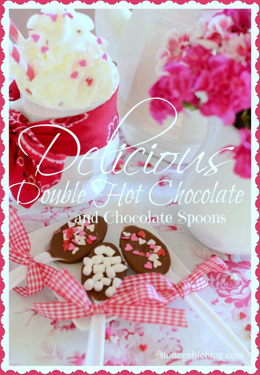 Double Hot Chocolate and Chocolate Spoons-Title Page-stonegableblog