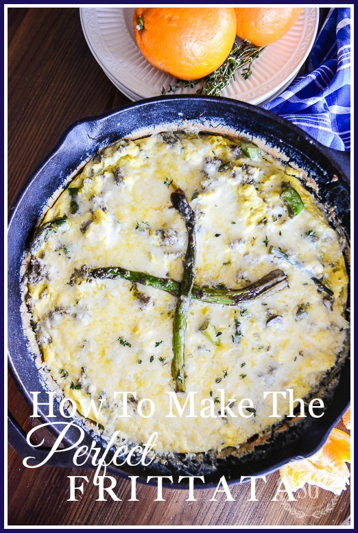 HOW TO MAKE THE PERFECT FRITTATA- Every home cook should learn how to make this scrumptious feed-a-crowd, easy recipe!