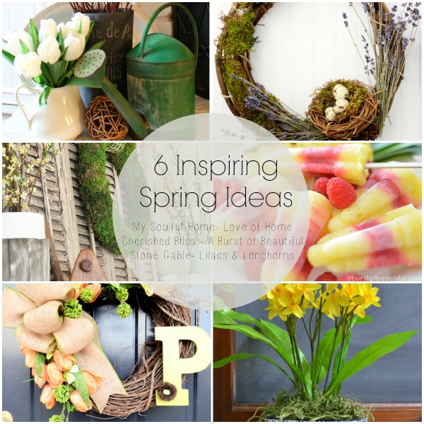 6 INSPIRING SPIRNG IDEAS- let's sweep the winter blahs away and get making pretty spring things for our home!