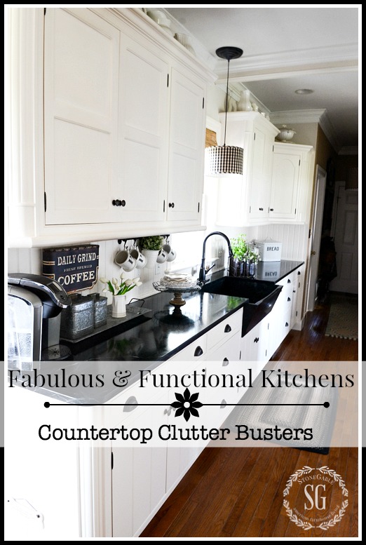 FABULOUS AND FUNCTIONAL-How to have clean, clear kitchen counters and keep them that way!