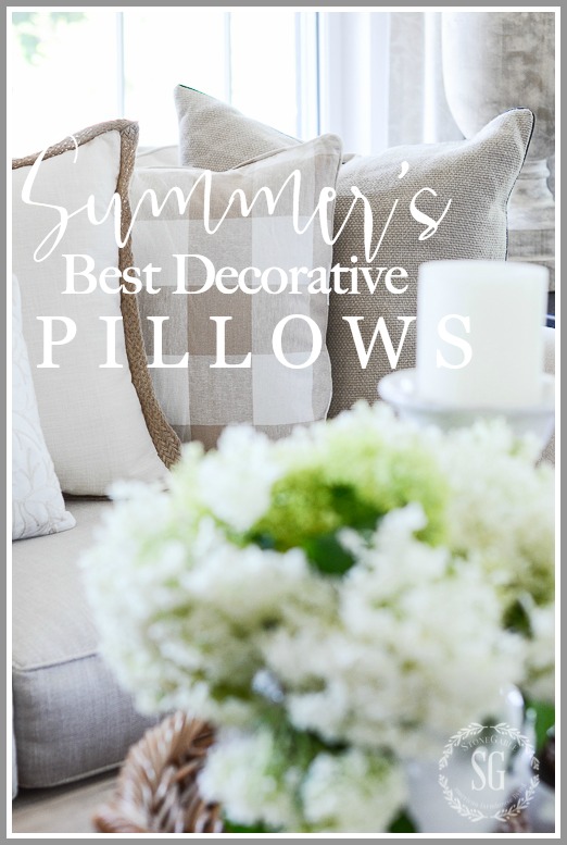 SUMMER'S BEST DECORATIVE PILLOWS-Here are some of the best summer pillows to add to your decor!