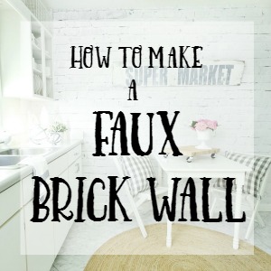 1-THISTLEWOOD FARM How to Make a Faux Brick Wall Thistlewood