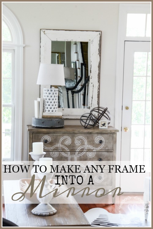 How To Make Any Frame Into A Mirror, How To Make A Mirror Frame At Home Easy