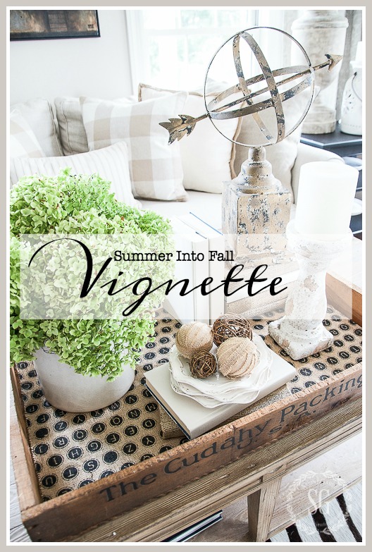 SUMMER INTO FALL VIGNETTE-An easy to create vignette that will last until early fall