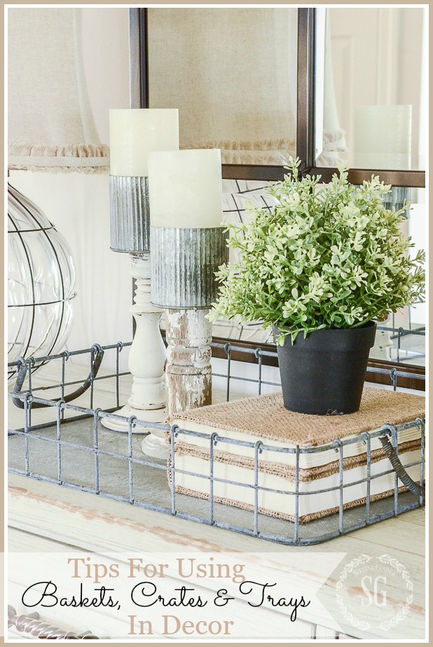 DECORATING WITH BASKETS AND MORE