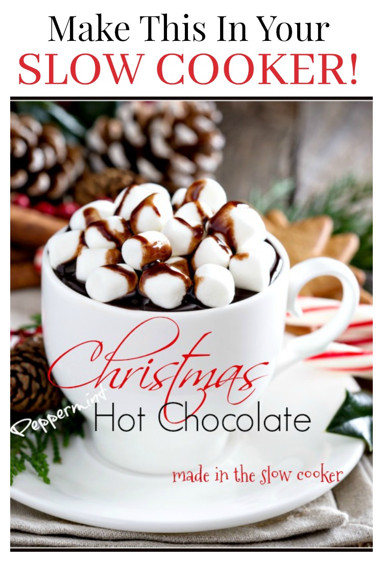 CHRISTMAS HOT CHOCOLATE- A scrumptious taste of chocolate and peppermint