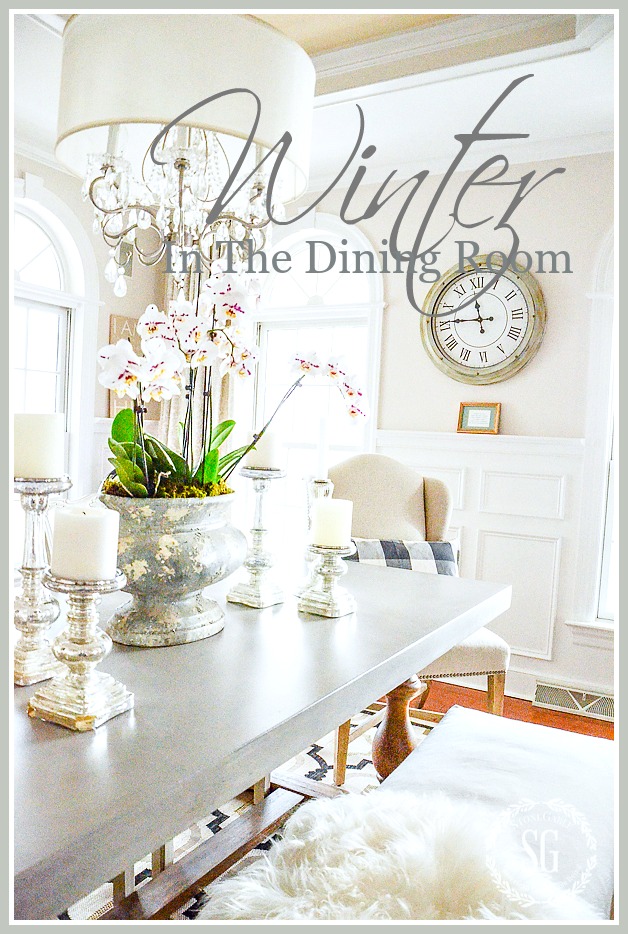 WINTER IN THE DINING ROOM- 6 tips for letting the beauty of your dining room shine.