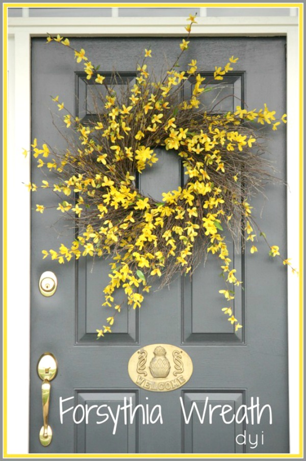 DRESS UP YOUR SPRING DOOR- Here are beautiful wreaths with instructions to make all of them