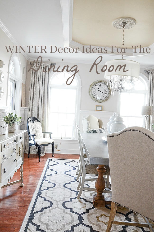 Winter Decor Ideas For The Dining Room, How To Decorate My Dining Room