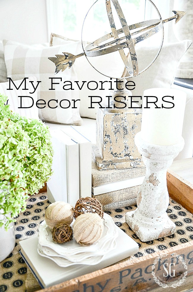 My Favorite Decor Risers Stonegable, How To Add Height A Table
