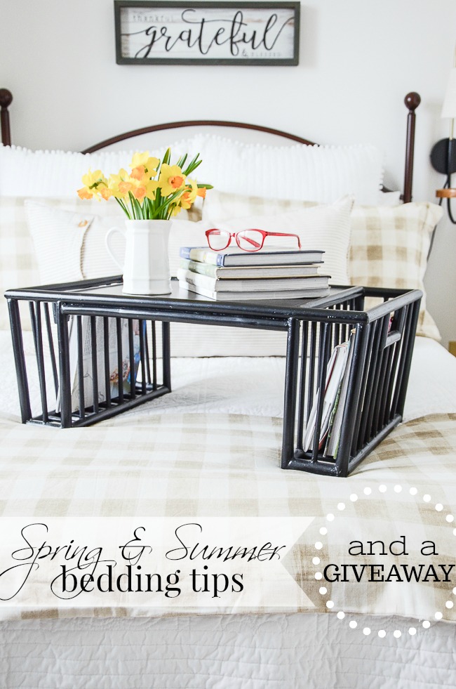 SPRING AND SUMMER BEDDING TIPS AND A GIVEAWAY