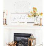 FALL MANTEL WITH A GATHER SIGN
