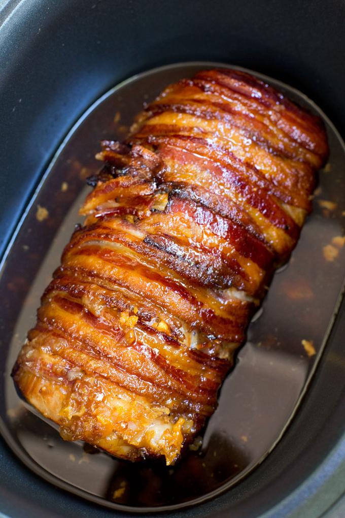 PORK WRAPPED WITH BACON