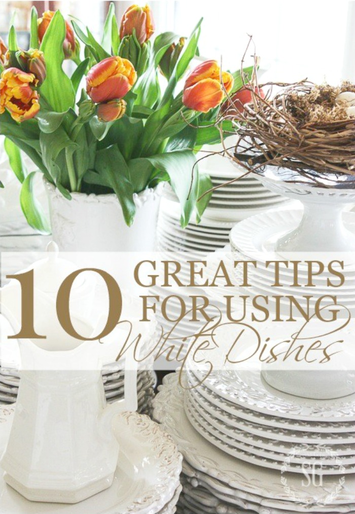 10 GREAT TIPS FOR USING WHITE DISHES