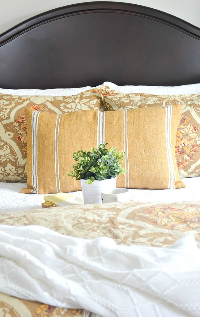 img src;"guest bedroom".png alt= "Gold quilt and pillows on bed in guest room">” class=”wp-image-48348″ width=”735″/></figure></div>



<p>Get the look of the J and J guest bedroom. Over the years we have had lots of friends and family find a bit of sanctuary in this guest room! And many of you have asked the golden question, WHERE DID YOU GOT THAT? So, here’s the sources for this popular bedroom…</p>



<span id=