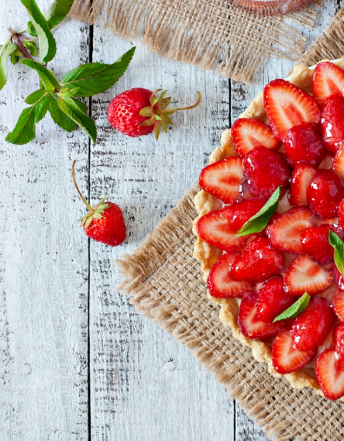 strawberry tart summer dessert