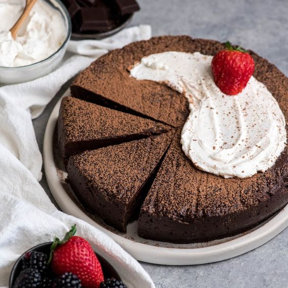FLOURLESS CHOCOLATE CAKE