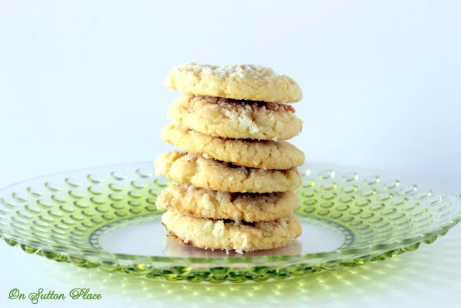 citrus cookies on a plate