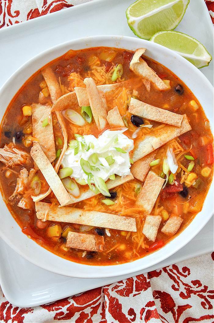 The Best Chicken Taco Soup