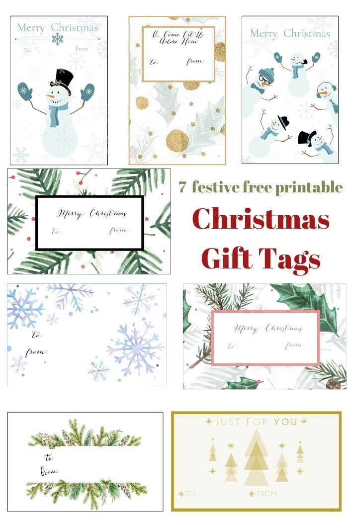 BEAUTIFUL PRINTABLE CHRISTMAS GIFT TAGS - StoneGable