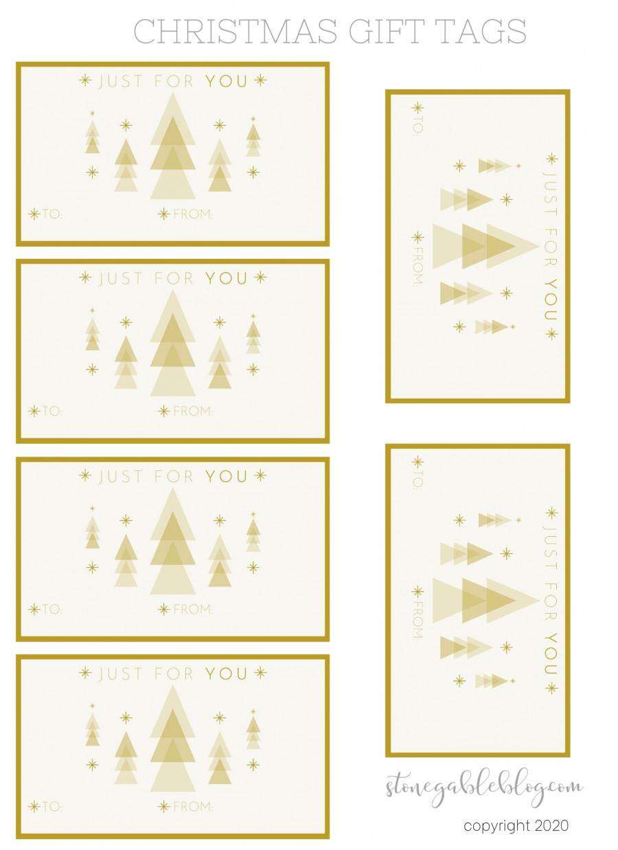 BEAUTIFUL PRINTABLE CHRISTMAS GIFT TAGS - StoneGable