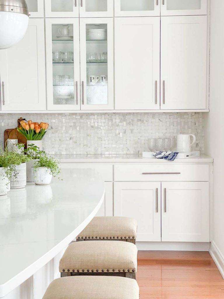 WHITE CABINETS 