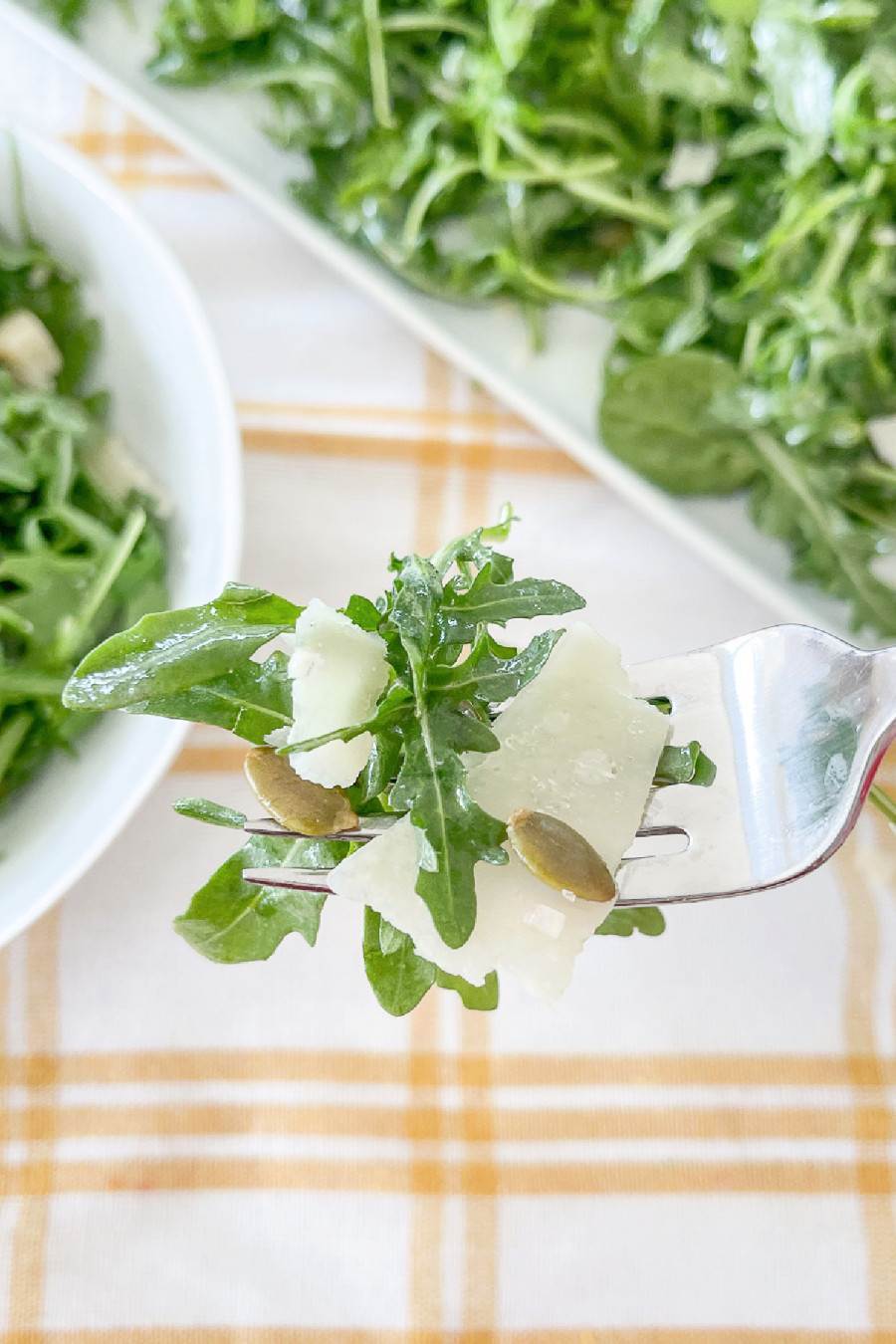 Arugula salad with lemon vinaigrette