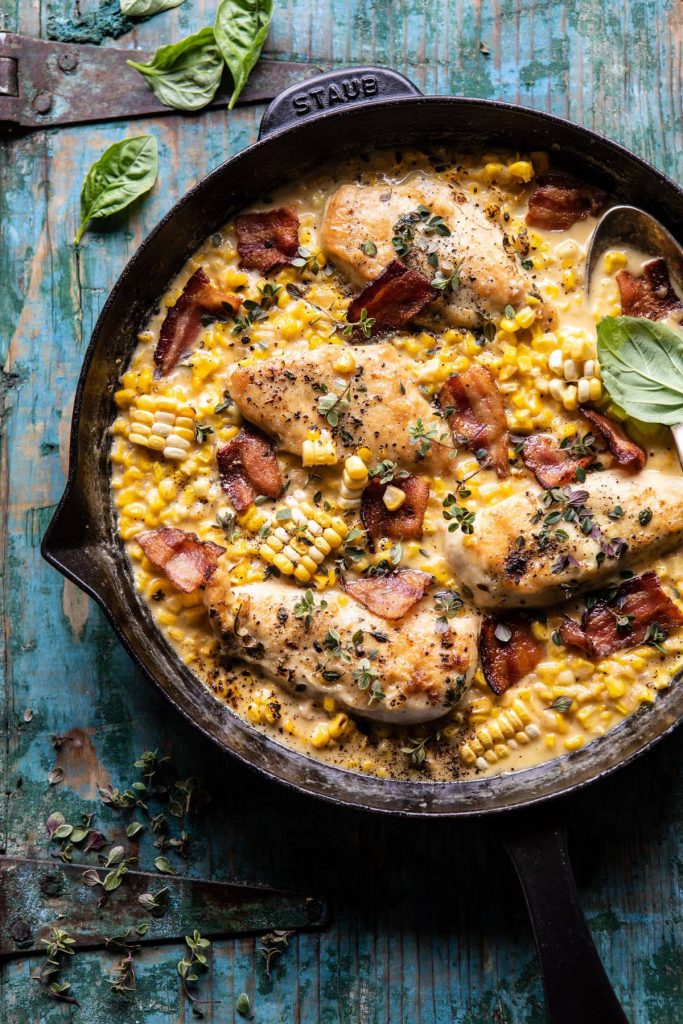 corn and chicken one pot dish on the  menu