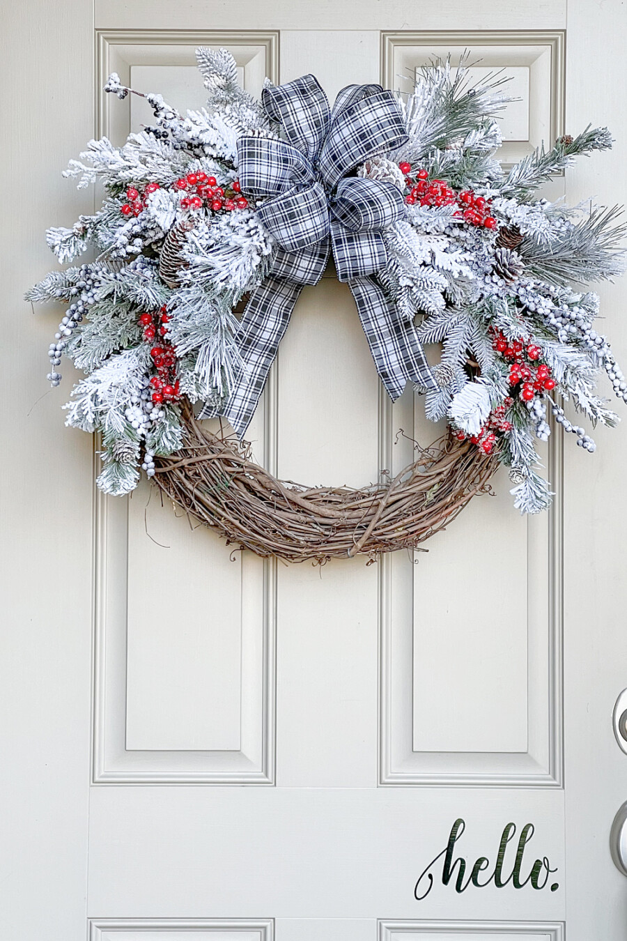 Door Wreath Christmas Diy Door Wreath Christmas Diy