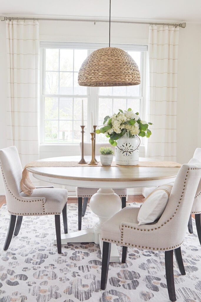 HOME STYLE SATURDAY #300- dining room with white paint