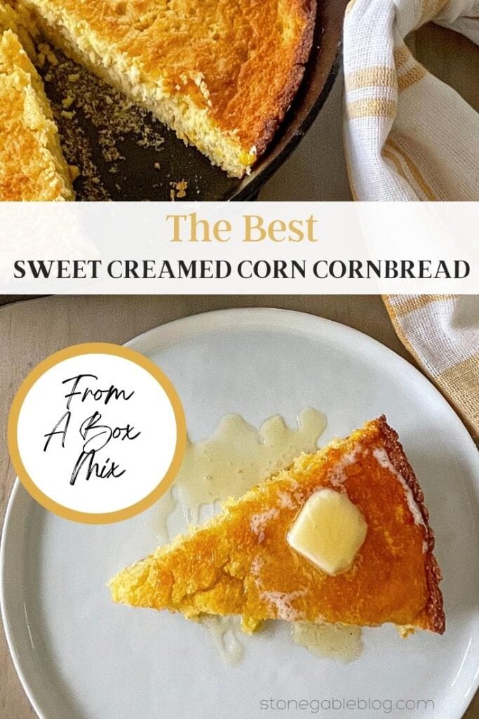 The Best Sweet Creamed Corn Cornbread from a BOX MIX
