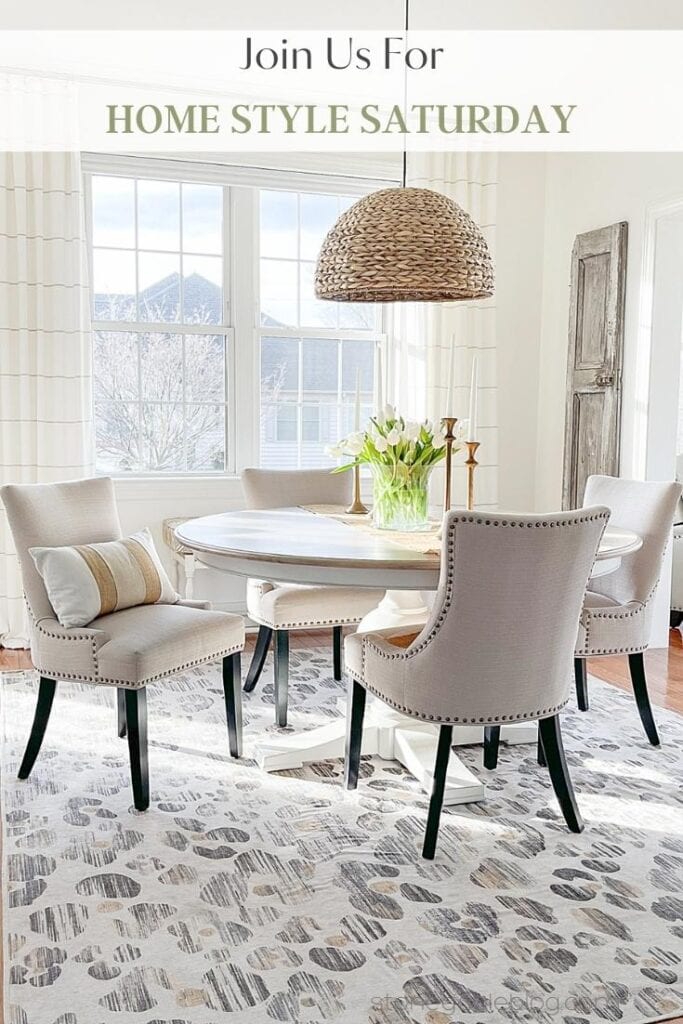 HOME STYLE SATURDAY #300- white paint in the dining room