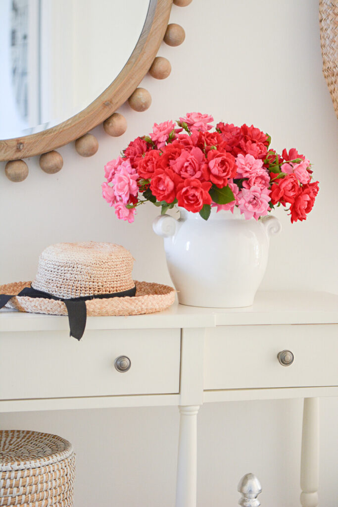 HOME STYLE SATURDAY #312- SUMMER HOME TOUR- ROSES ON A TABLE