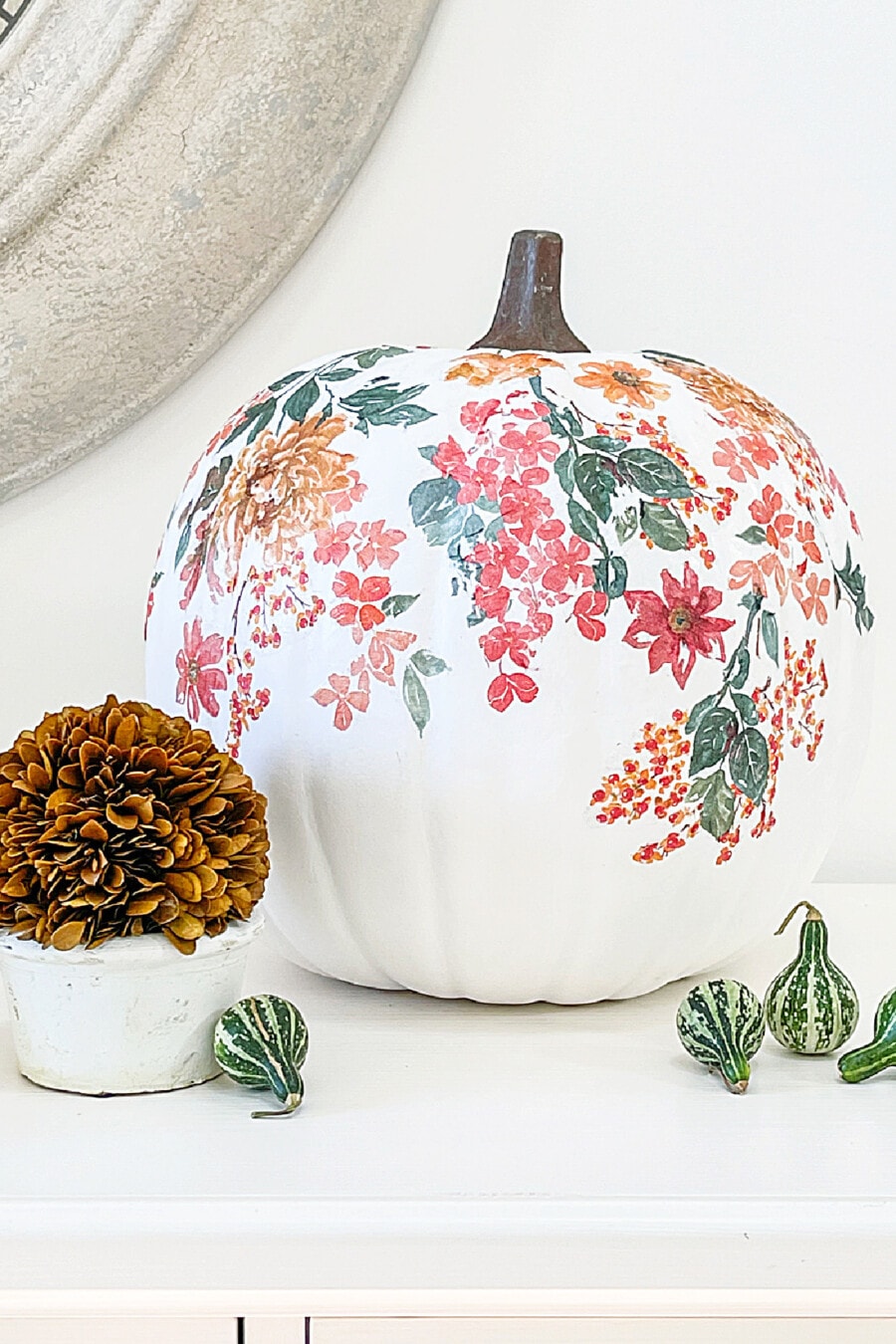 A Beautiful Torn Tissue Pumpkin,  A Chateau Tour, Affordable Fall Decor, and Delicious Recipes