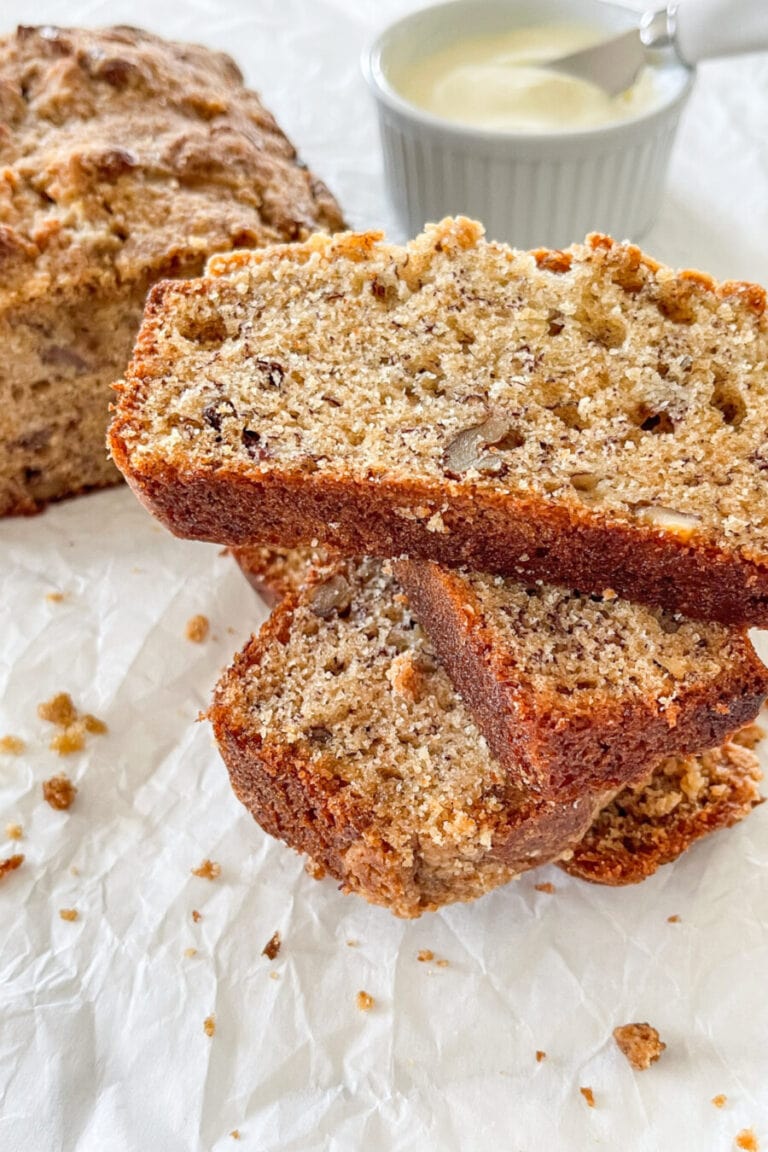 Delicious Streusel Topped Banana Nut Bread