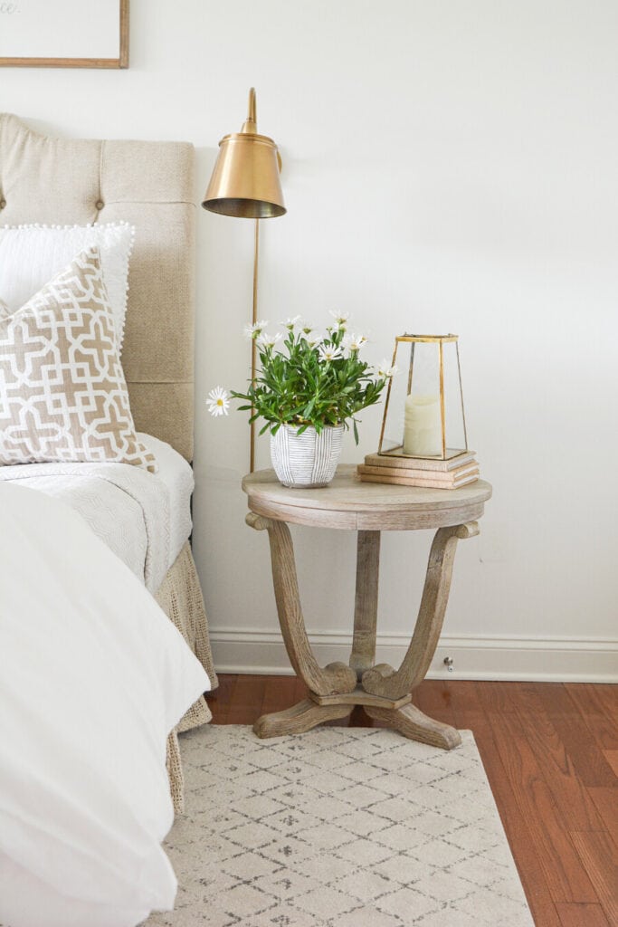THE EVOLUTION OF A GUEST BEDROOM- SIDE TABLE