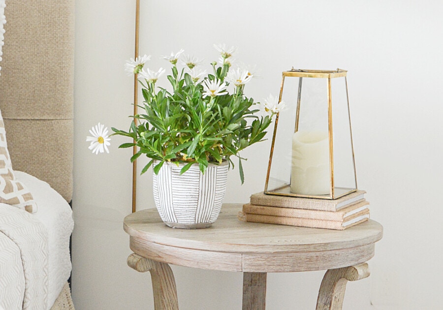 THE EVOLUTION OF A GUEST BEDROOM- SIDE TABLE