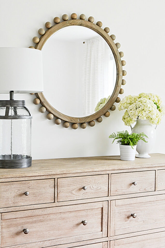 THE EVOLUTION OF A GUEST BEDROOM- DRESSER AND MIRROR