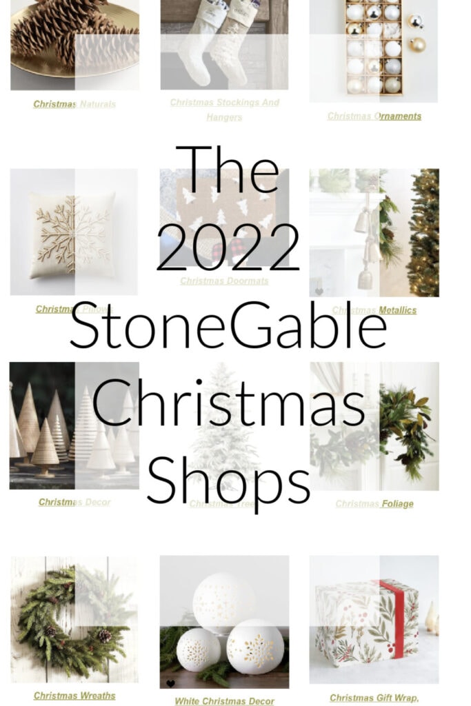 graphic for StoneGable's 2022 Christmas shops