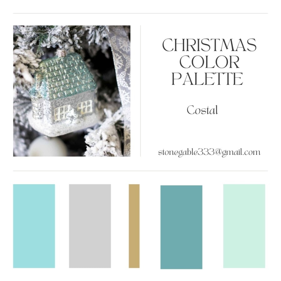 Christmas color palette-