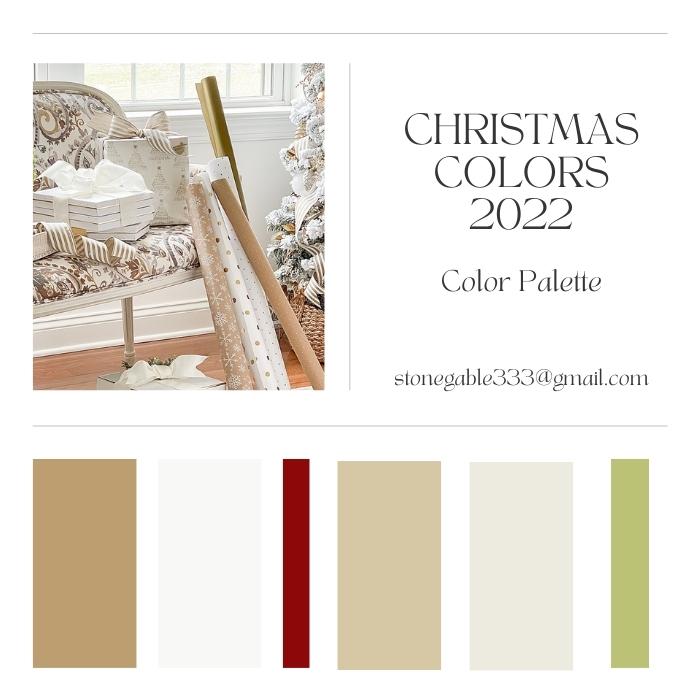 Christmas color palette for this year