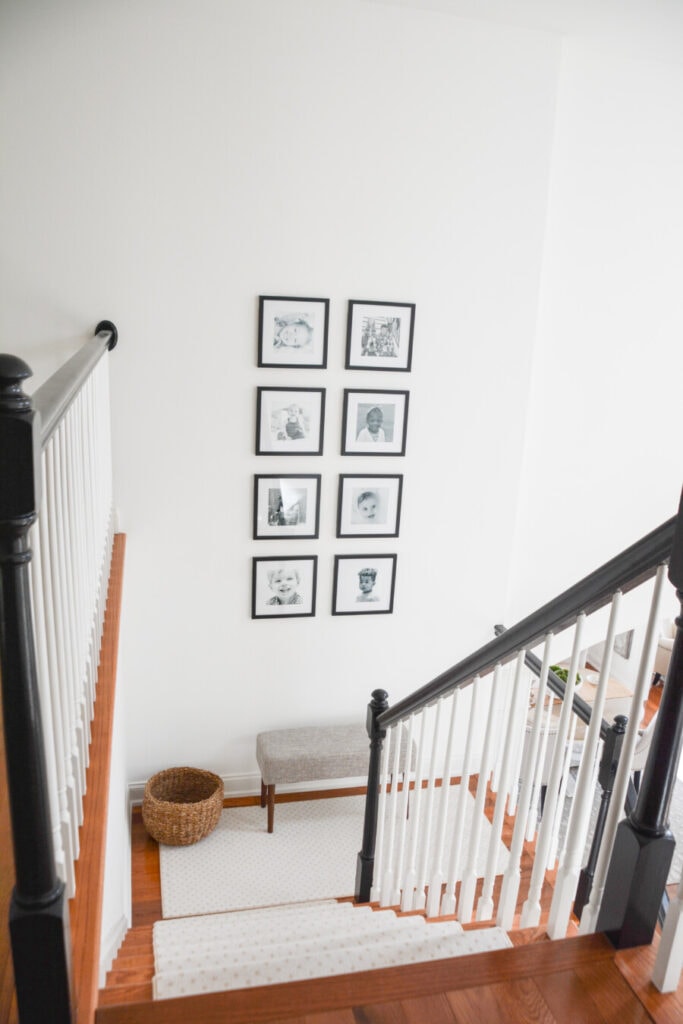 spring home tour- stairs and landing