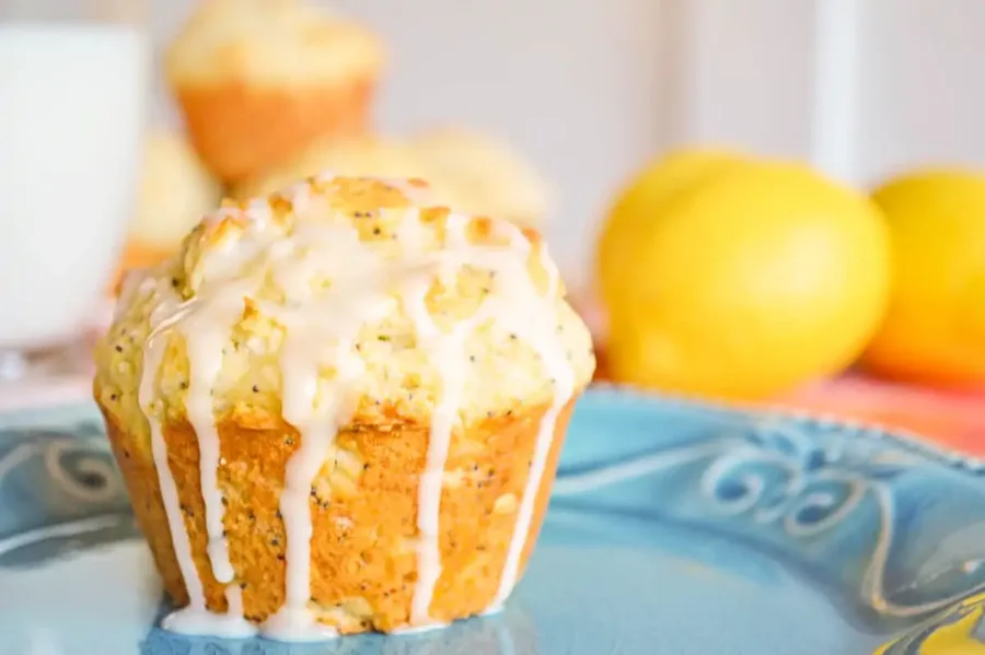 breakfast recipes- lemon poppyseed muffins