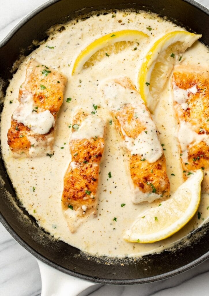 30 minute meals- creamy lemon salmon
